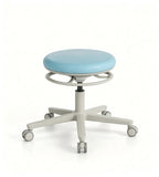 Light Blue Fabric Adjustable Office Chair with Wheels, Comfortable and Practical