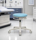 Light Blue Fabric Adjustable Office Chair with Wheels, Comfortable and Practical