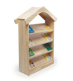 樟子松實木房屋造型幼稚園書 Solid Wood House Shaped Kindergarten Bookcase
