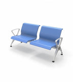 Modern Blue PU Multi-Seater Waiting Chair