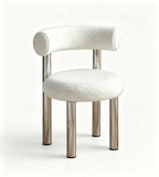 圓融絨面休閒椅 Soft Round Bouclé Chair