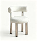 Soft Round Bouclé Chair