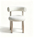 Soft Round Bouclé Chair